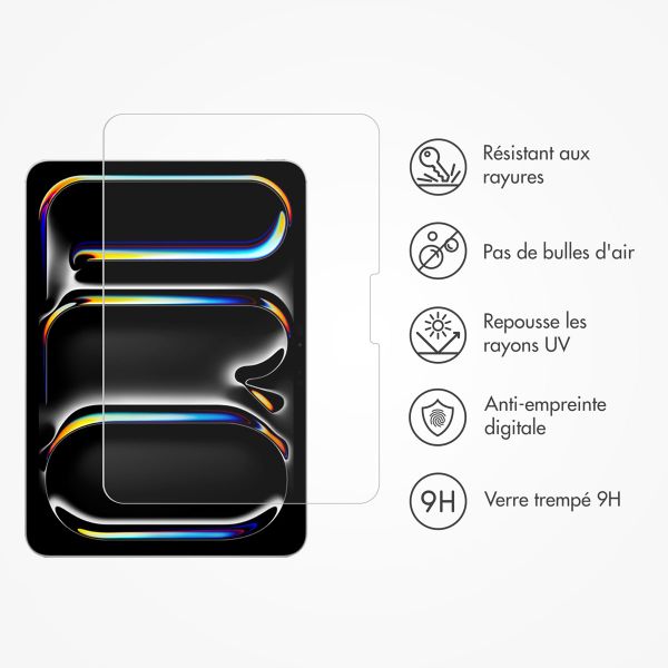 Accezz Protection d'écran en verre trempé avec applicateur Apple iPad Air 13 pouces (2026) M4 / (2025) M3 / (2024) M2