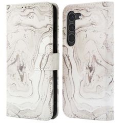 imoshion Étui de télephone portefeuille Design Samsung Galaxy S23 - Sandy Marble