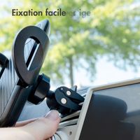 imoshion Support de téléphone pour voiture - Universel - Réglable - Grille de ventilation - Noir