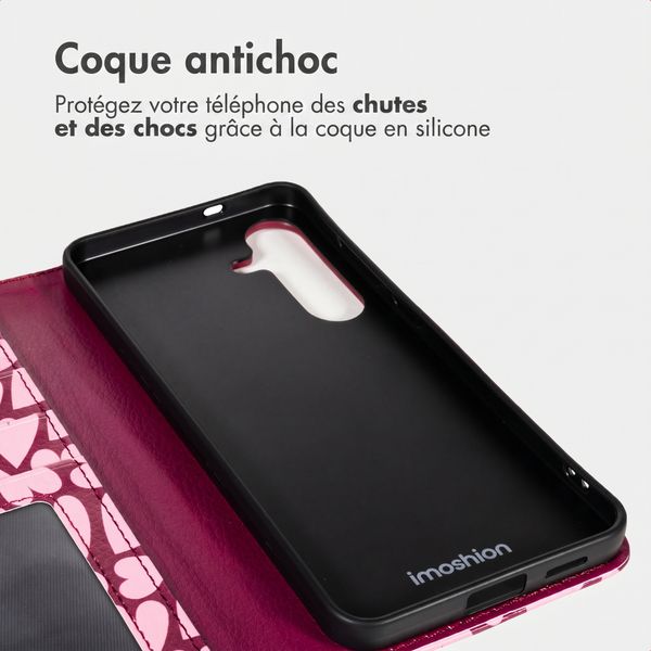 imoshion Étui de télephone portefeuille Design Samsung Galaxy S25 FE - Hearty Blush
