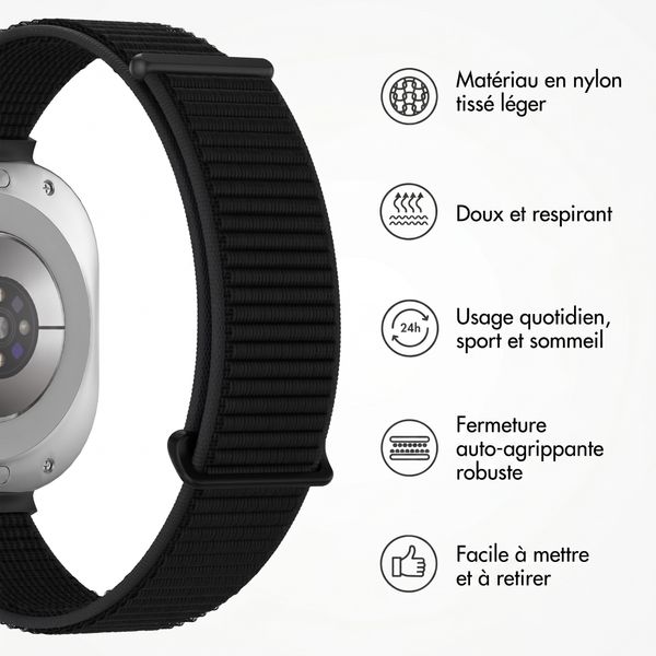 imoshion Bracelet en nylon Samsung Galaxy Watch Ultra (2024/2025) - Noir