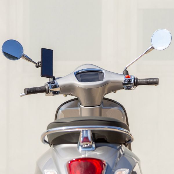 SP Connect Support de téléphone Mirror Mount Pro SPC+ pour scooter / moto - Fixation sur rétroviseur - Noir