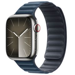 Apple Bracelet à maillons magnétique FineWoven Apple Watch | 38/40/41/42 mm - Taille M/L - Pacific Blue
