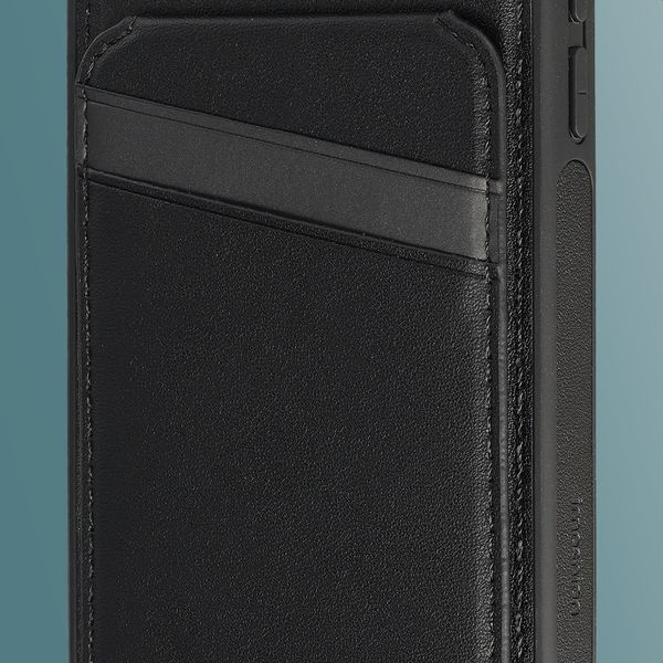 imoshion Coque arrière avec porte-cartes et support Apple iPhone 17e / 16e - Noir