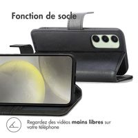 imoshion Étui de télephone portefeuille de luxe Samsung Galaxy S24 FE - Noir