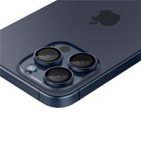 Spigen Optik Pro EZ Fit Lens Protector - Protection d'objectif de caméra (lot de 2) Apple iPhone 17 Pro (Max) / 16 Pro (Max) / 15 Pro (Max) / 14 Pro (Max) - Blue Titanium