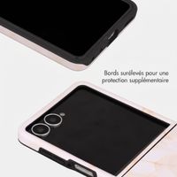Selencia Coque arrière Vivid avec MagSafe Samsung Galaxy Z Flip 8 - Golden Beige Marble