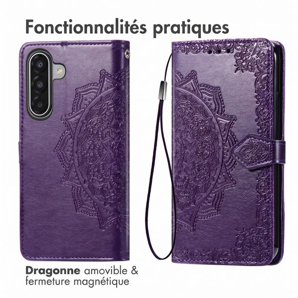 imoshion Etui de télephone Mandala Samsung Galaxy A18 (4G) / A17 (4G/5G) - Violet
