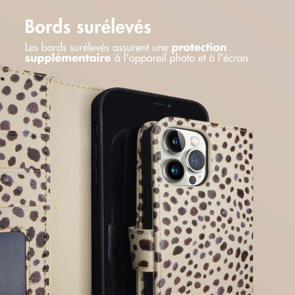 imoshion Étui de télephone portefeuille Design Apple iPhone 12 (Pro) - Black And White Dots