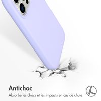Accezz Coque Liquid Silicone avec MagSafe Apple iPhone 14 Pro - Violet