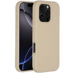 Accezz Coque Liquid Silicone avec MagSafe Apple iPhone 16 Pro - Stone