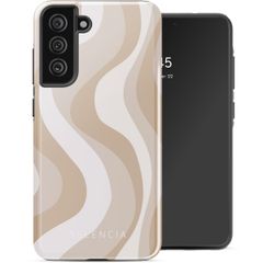 Selencia Coque arrière Vivid Samsung Galaxy S21 FE - Desert Waves Beige