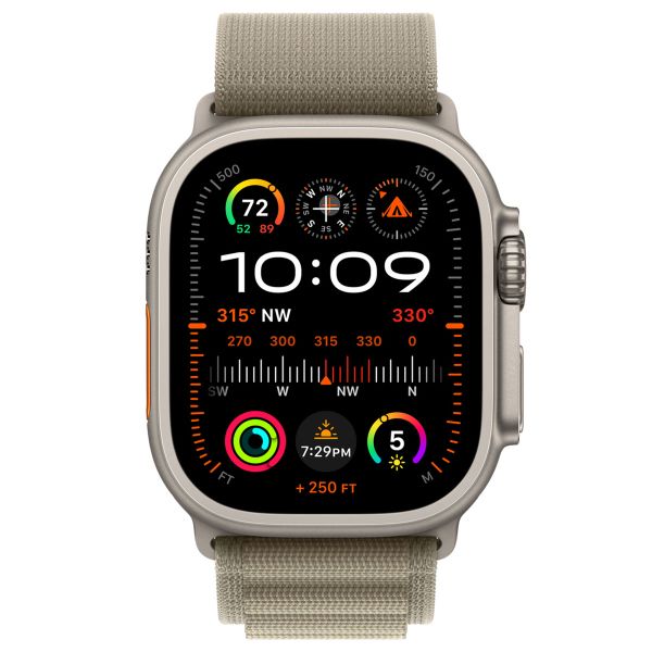 Apple Bracelet Alpine Loop Apple Watch | 44/45/46/49 mm - Taille L - Olive
