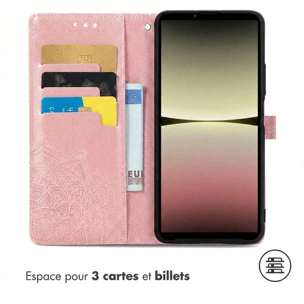 imoshion Etui de télephone Mandala Sony Xperia 10 V - Rose Doré