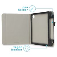 imoshion Étui de liseuse portefeuille en cuir végan Kobo Sage / Tolino Epos 3 - Noir