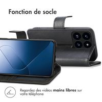imoshion Étui de télephone portefeuille de luxe Xiaomi 14T - Noir