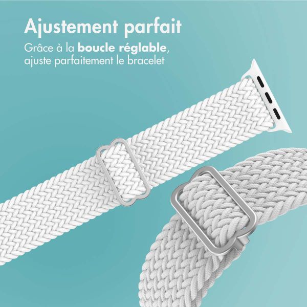 imoshion Bracelet nylon tissé Apple Watch | 44/45/46/49 mm - Blanc