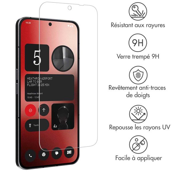 Accezz Protection d'écran en verre trempé Nothing Phone (2a) / (2a) Plus