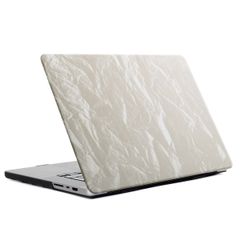 Selencia Coque en velours Apple MacBook Pro 16 pouces (2021 / 2023 M3 / 2024 M4 / 2026 M5) - Beige