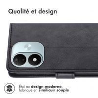 imoshion Étui de télephone portefeuille de luxe Xiaomi Redmi Note 17 (5G) - Noir