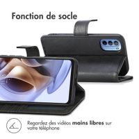 imoshion Étui de télephone portefeuille de luxe Motorola Moto G14 - Noir