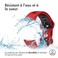 imoshion Bracelet Sport⁺ en silicone Fitbit Charge 5 / 6 - Red & Black