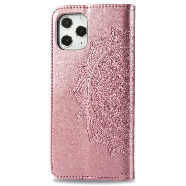 Etui de télephone portefeuille Mandala Apple iPhone 12 (Pro) - Rose Doré
