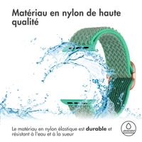 imoshion Bracelet en nylon élastique Apple Watch | 44/45/46/49 mm - Turquoise