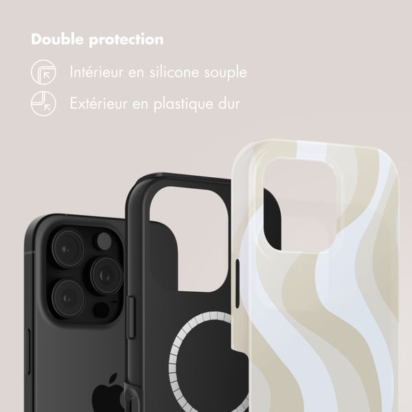 Selencia Coque arrière Vivid avec MagSafe Apple iPhone 16 Pro Max - Desert Waves Beige