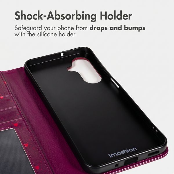 imoshion Étui de télephone portefeuille Design Samsung Galaxy A35 - Crush Check Coral Dust