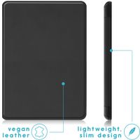imoshion Étui de liseuse portefeuille Slim Hard Amazon Kindle 10 - Noir