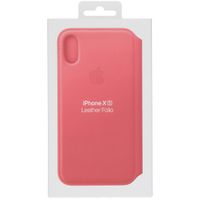 Apple Étui de télephone portefeuille Leather Folio Apple iPhone X / Xs - Peony Pink