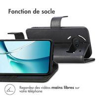 imoshion Étui de télephone portefeuille de luxe Nothing Phone (3a) - Noir