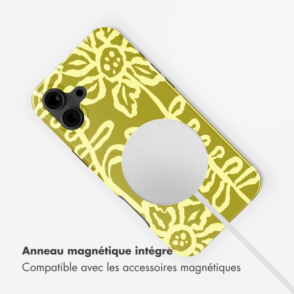 Selencia Coque arrière Vivid avec MagSafe Apple iPhone 16 - Chalky Bloom