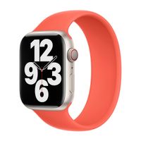 Apple Bracelet Boucle unique en Silicone Apple Watch | 38/40/41/42 mm - Taille 3 - Nectarine
