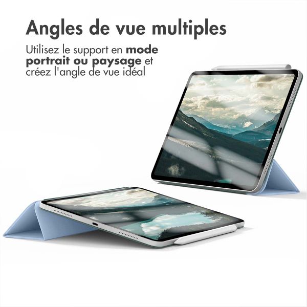 imoshion Magnetic etui de téléphone portefeuille Apple iPad Pro 11 (2022 / 2021 / 2020 / 2018) - Bleu clair