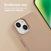 imoshion Coque arrière Color avec cordon amovible et MagSafe Apple iPhone 14 - Nude