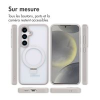 Accezz Coque Ring Stand avec MagSafe Samsung Galaxy S24 - Gris