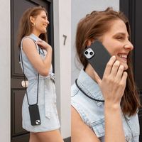 imoshion Coque en silicone avec cordon Samsung Galaxy A57 (5G) - Noir