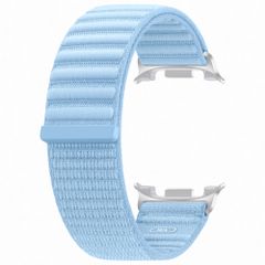 Samsung Bracelet en tissu original Samsung Galaxy Watch 9 (40/44mm) / Watch 8 (40/44mm) / Classic (46mm) - Taille M/L - Bleu