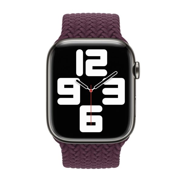 Apple Bracelet Solo tressé Apple Watch | 38/40/41/42 mm - Taille 3 - Dark Cherry