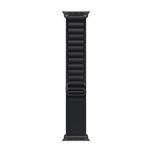 Apple Bracelet Alpine Loop Apple Watch | 44/45/46/49 mm - Taille M - Black / Black Titanium
