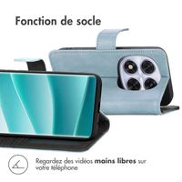 imoshion Étui de télephone portefeuille de luxe Xiaomi Redmi Note 14 Pro Plus (5G) - Bleu clair