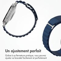 Accezz Bracelet en nylon Alpine Samsung Galaxy Watch 9 (40/44mm) / Watch 8 (40/44mm) / Classic (46mm) - Dark Blue