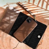 Selencia Pochette amovible en cuir végan Eny Samsung Galaxy S20 Ultra - Marron