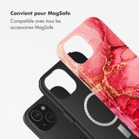 Selencia Coque arrière Vivid avec MagSafe Apple iPhone 15 - Rosy Marble