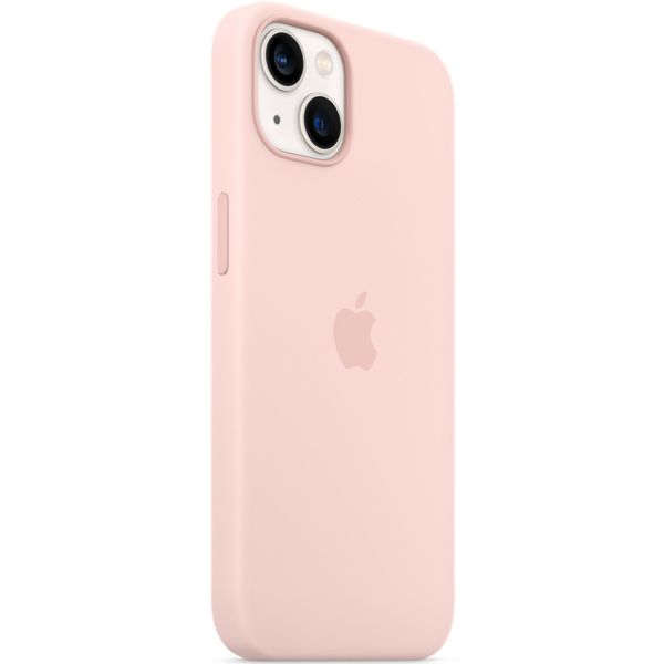 Apple Coque en silicone MagSafe Apple iPhone 13 - Chalk Pink