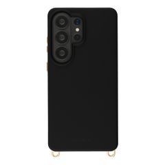 Selencia Coque arrière Rivièra avec MagSafe avec crochets amovibles Samsung Galaxy S26 Ultra - Velvet Black
