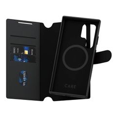 CARE by PanzerGlass Étui de télephone portefeuille Tango 2 en 1 avec MagSafe Samsung Galaxy S24 Ultra - Black