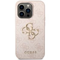 Guess Coque 4G Metal Logo Backcover Apple iPhone 14 Pro - Rose